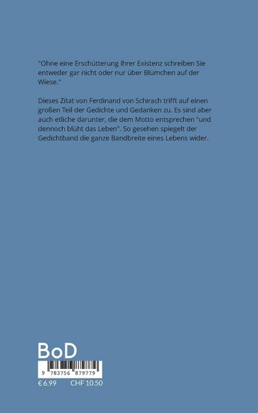 Produktbild: Dennoch bl&uuml;ht das Leben