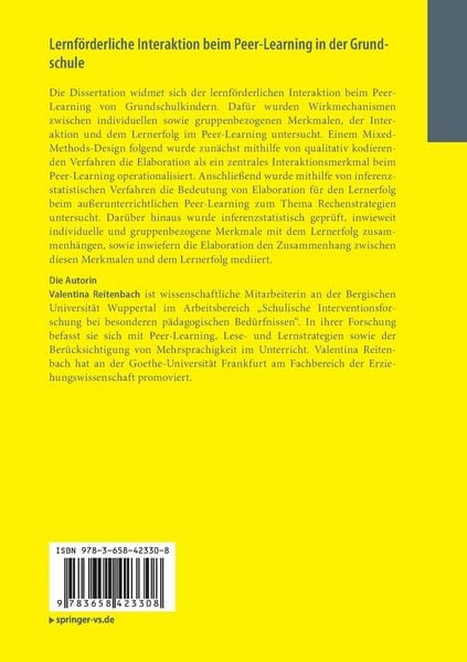 Produktbild: Lernf&ouml;rderliche Interaktion beim Peer-Learning in der Grundschule
