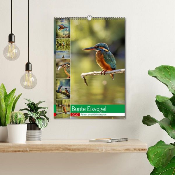 Produktbild: Bunte Eisv&ouml;gel (Wandkalender 2027 DIN A3 hoch), CALVENDO Monatskalender