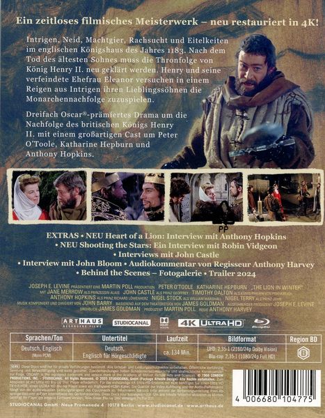 Produktbild: Der L&ouml;we im Winter (4K Ultra HD) (+Blu-ray)