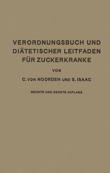 Produktbild: Verordnungsbuch und Di&auml;tetischer Leitfaden f&uuml;r Zuckerkranke mit 173 Kochvorschriften