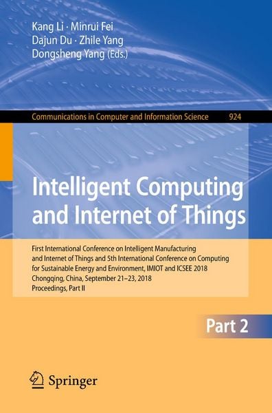 Produktbild: Intelligent Computing and Internet of Things