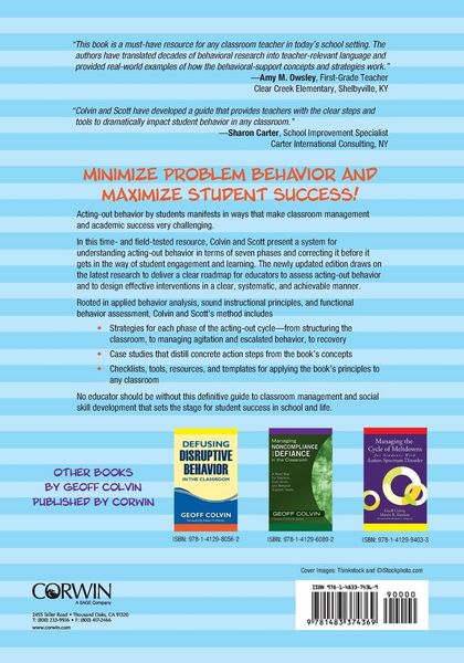 Produktbild: Managing the Cycle of Acting-Out Behavior in the Classroom