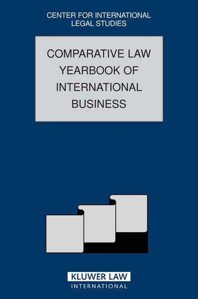 Produktbild: Comparative Law Yearbook of International Business