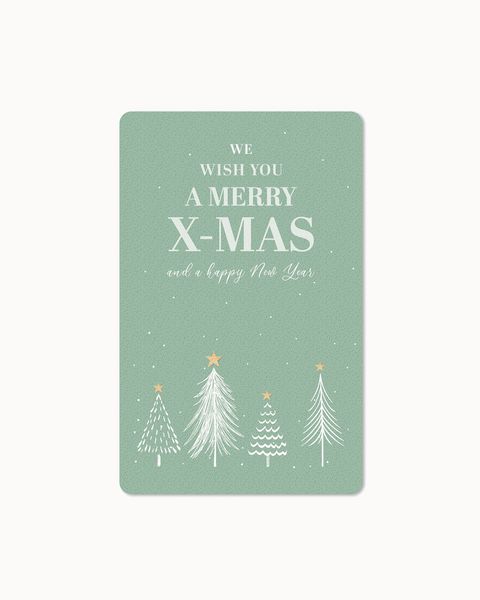 Produktbild: Lunacard Postkarte *We wish you a merry X-mas