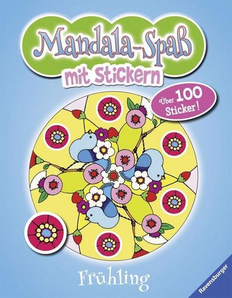 Produktbild: Mandala-Spa&szlig; mit Stickern: Fr&uuml;hling