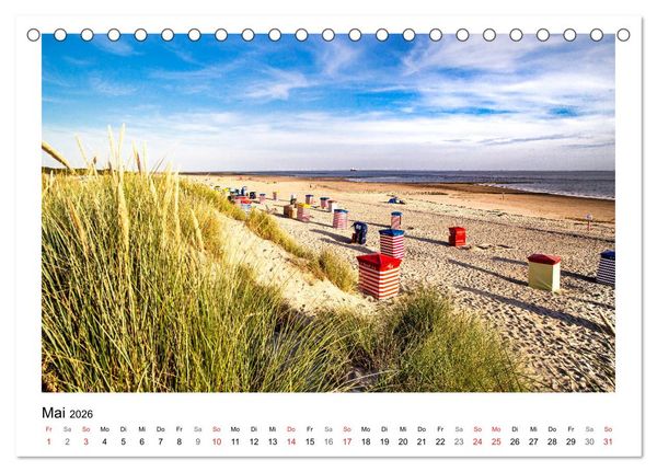 Produktbild: OSTFRIESLAND Strand und Mee(h)r (Tischkalender 2026 DIN A5 quer), CALVENDO Monatskalender
