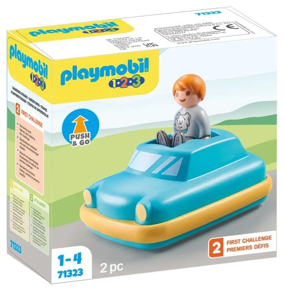 PLAYMOBIL 71323 - 1.2.3 - Push & Go Car