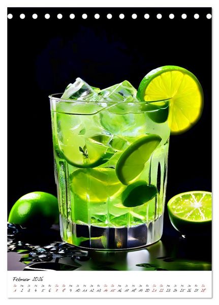 Produktbild: Mixology Meisterwerke (Tischkalender 2026 DIN A5 hoch), CALVENDO Monatskalender