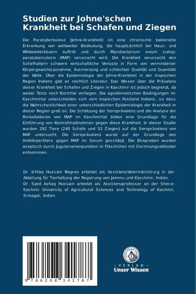 Produktbild: Studien zur Johne'schen Krankheit bei Schafen und Ziegen