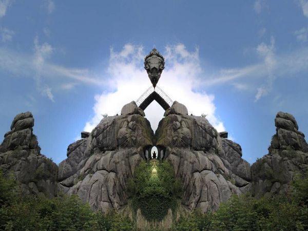 Produktbild: CALVENDO Puzzle Anderswelt - Externsteine | 1000 Teile Lege-Gr&ouml;&szlig;e 64x48cm Foto-Puzzle f&uuml;r gl&uuml;ckliche Stunden