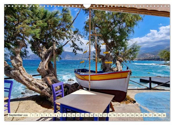 Produktbild: Gr&uuml;nde f&uuml;r Urlaub auf Kreta (Wandkalender 2026 DIN A3 quer), CALVENDO Monatskalender