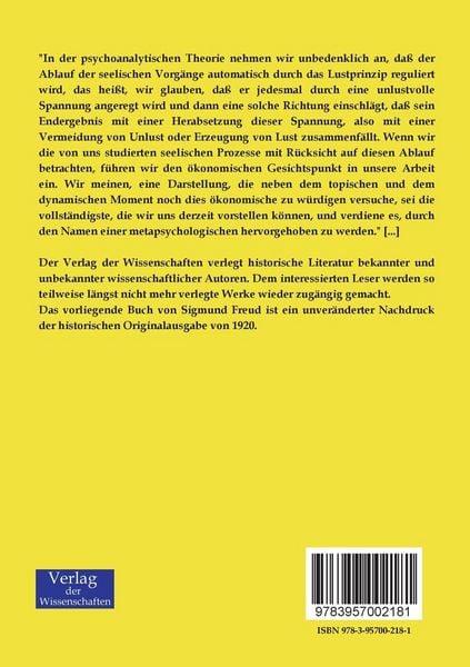Produktbild: Jenseits des Lustprinzips