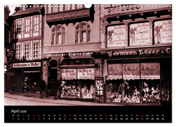 Produktbild: Hildesheimer Schaufenster um 1900 (Wandkalender 2026 DIN A3 quer), CALVENDO Monatskalender