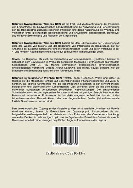 Produktbild: Nat&uuml;rlich Synergetischer Weinbau