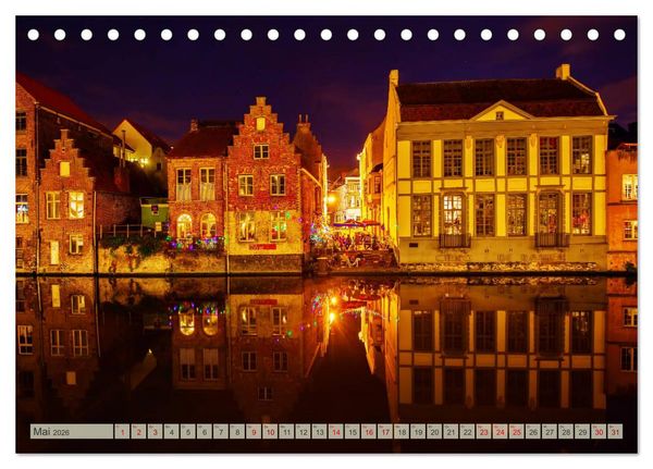 Produktbild: Gent - die geschichtstr&auml;chtige Perle in Flandern (Tischkalender 2026 DIN A5 quer), CALVENDO Monatskalender