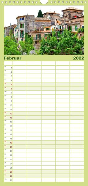 Produktbild: Familienplaner MALLORCA zum VERLIEBEN (Wandkalender 2022 , 21 cm x 45 cm, hoch)