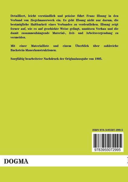 Produktbild: Ein einheitliches System f&uuml;r den Verband von Ziegelmauerwerk