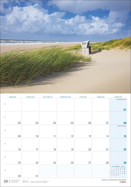 Produktbild: Sylt &hellip; wie ich es liebe Kalender 2027