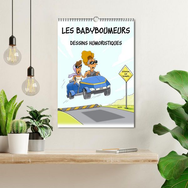 Produktbild: Les Babyboumeurs - Dessins humoristiques (Calendrier mural 2026 DIN A3 horizontal), CALVENDO calendrier mensuel