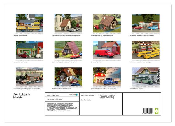 Produktbild: Architektur in Miniatur (Wandkalender 2026 DIN A2 quer), CALVENDO Monatskalender