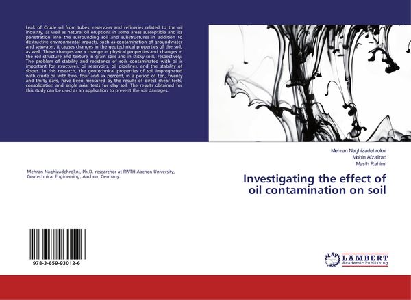Produktbild: Investigating the effect of oil contamination on soil