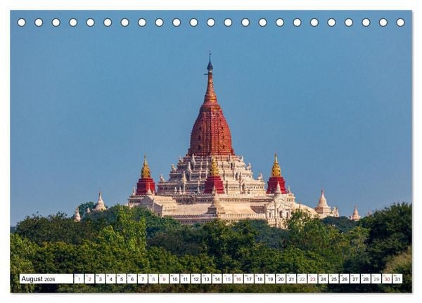 Produktbild: Wunderbares Myanmar (Tischkalender 2026 DIN A5 quer), CALVENDO Monatskalender