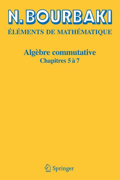 Produktbild: Alg&egrave;bre commutative