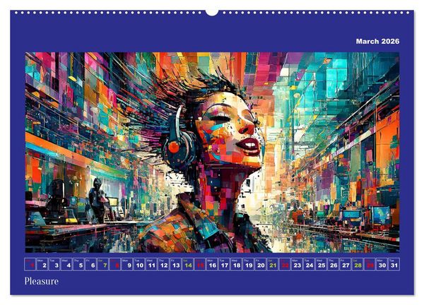 Produktbild: Pixelated Passions (Wall Calendar 2026 DIN A2 landscape), CALVENDO 12 Month Wall Calendar