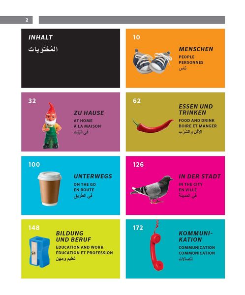 Produktbild: PONS Gro&szlig;es Bildw&ouml;rterbuch Arabisch - Deutsch + Englisch und Franz&ouml;sisch