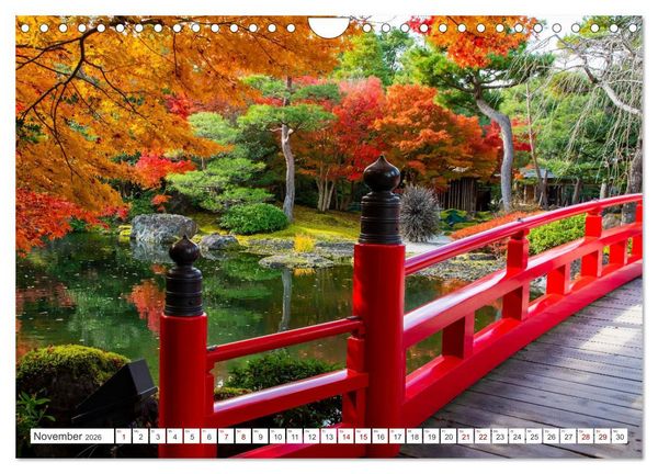 Produktbild: Herbst in Japan (Wandkalender 2026 DIN A4 quer), CALVENDO Monatskalender