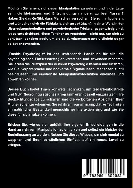 Produktbild: Dunkle Psychologie