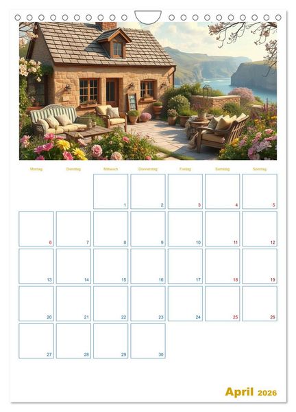Produktbild: Cottagetr&auml;ume - Ein Jahr voller l&auml;ndlicher Magie (Wandkalender 2026 DIN A4 hoch), CALVENDO Monatskalender