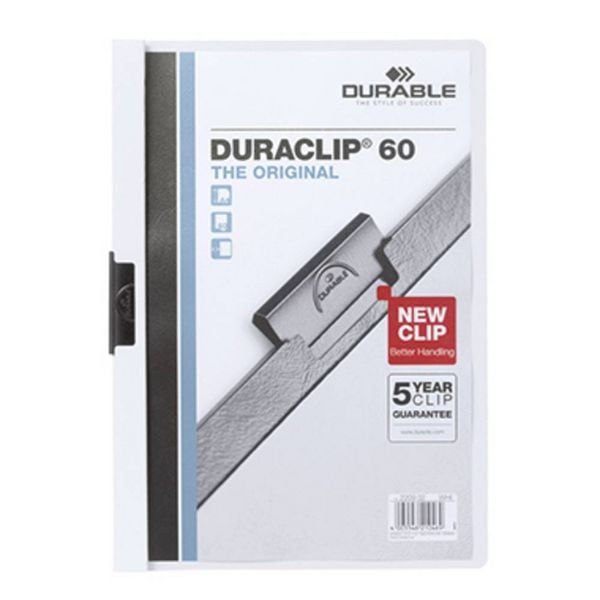 Produktbild: DURABLE Klemmhefter Duraclip&reg; 60, weiss