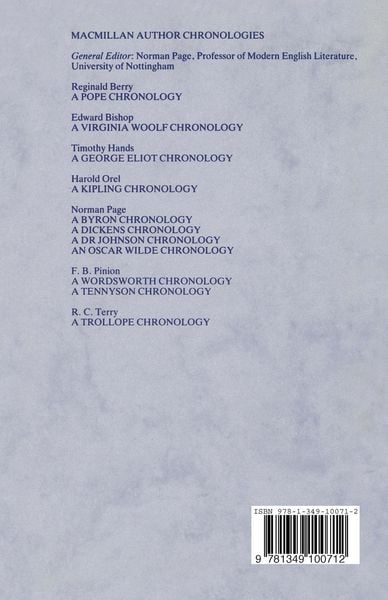 Produktbild: An Oscar Wilde Chronology