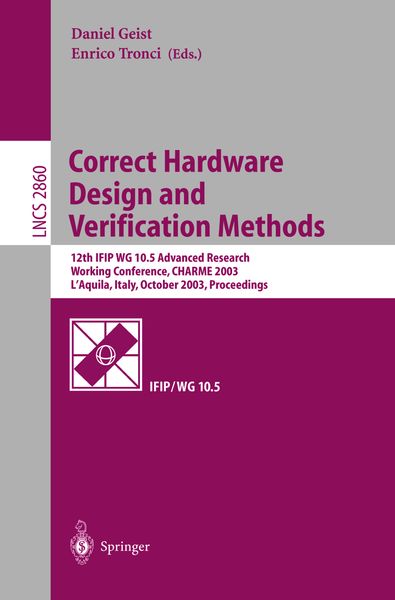 Produktbild: Correct Hardware Design and Verification Methods