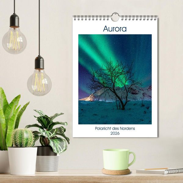 Produktbild: Aurora - Polarlicht des Nordens (Wandkalender 2026 DIN A4 hoch), CALVENDO Monatskalender