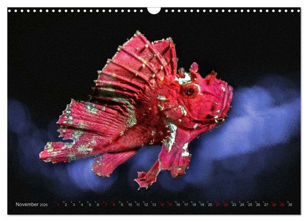 Produktbild: Artwork Unterwasser - Erlebnis Tauchen (Wandkalender 2026 DIN A3 quer), CALVENDO Monatskalender