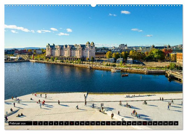 Produktbild: Oslo Impressionen (hochwertiger Premium Wandkalender 2026 DIN A2 quer), Kunstdruck in Hochglanz