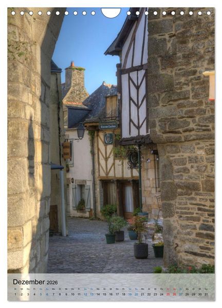 Produktbild: Bretagne. Traumhafte Gesichter einer Region (Wandkalender 2026 DIN A4 hoch), CALVENDO Monatskalender
