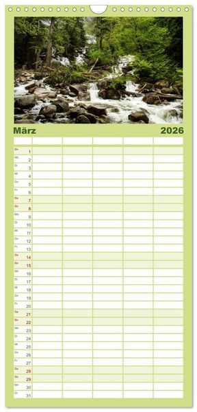 Produktbild: Familienplaner 2026 - Oh Canada... mit 5 Spalten (Wandkalender, 21 x 45 cm) CALVENDO
