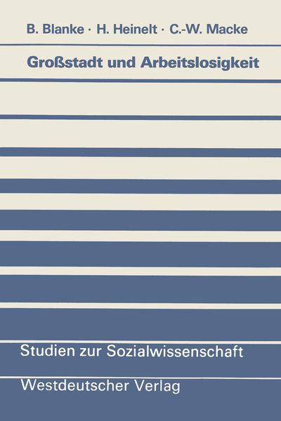 Produktbild: Gro&szlig;stadt und Arbeitslosigkeit