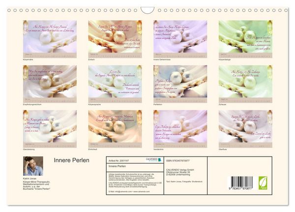 Produktbild: Innere Perlen (Wandkalender 2026 DIN A3 quer), CALVENDO Monatskalender