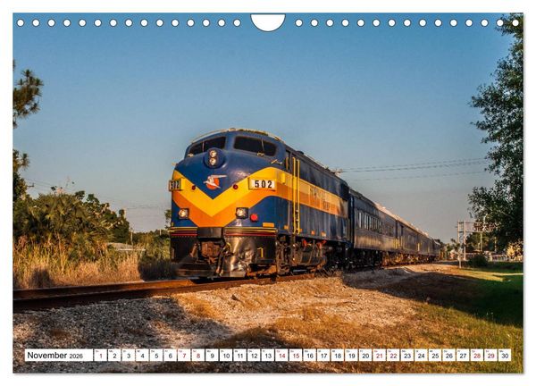 Produktbild: Eisenbahn in Nordamerika (Wandkalender 2026 DIN A4 quer), CALVENDO Monatskalender