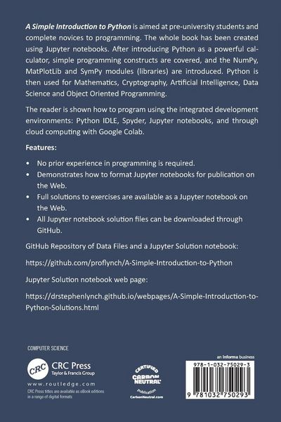 Produktbild: A Simple Introduction to Python