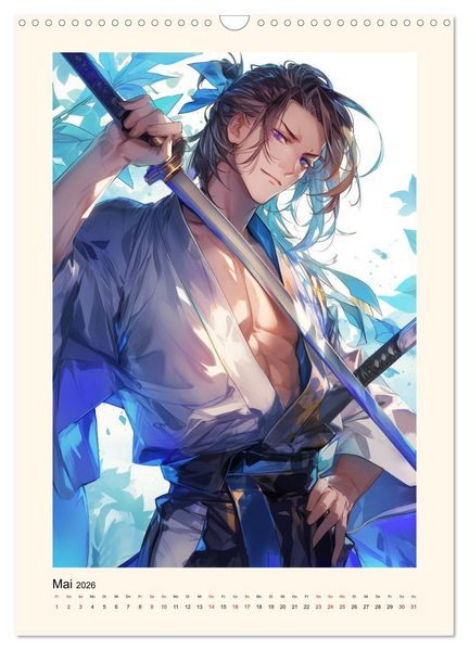 Produktbild: Gentle Anime Warriors (Wandkalender 2026 DIN A3 hoch), CALVENDO Monatskalender