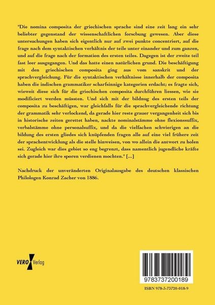 Produktbild: Zur Griechischen Nominalcomposition