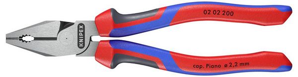 Produktbild: Knipex 02 02 200 Werkstatt Kraft-Kombizange 200mm DIN ISO 5746