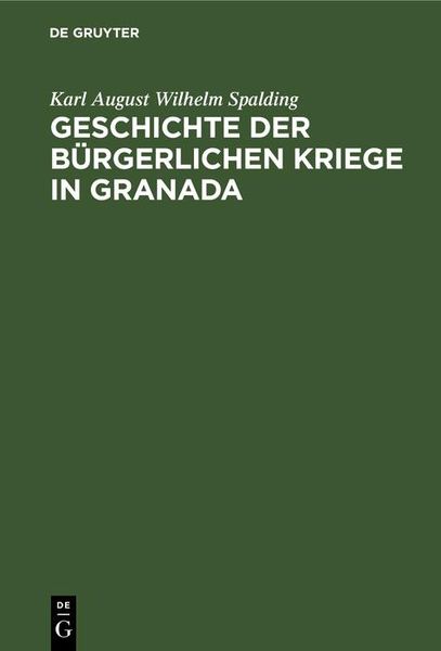 Produktbild: Geschichte der b&uuml;rgerlichen Kriege in Granada