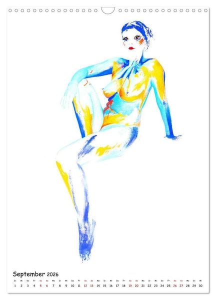 Produktbild: MEL Bodypainting von fru.ch (Wandkalender 2026 DIN A3 hoch), CALVENDO Monatskalender